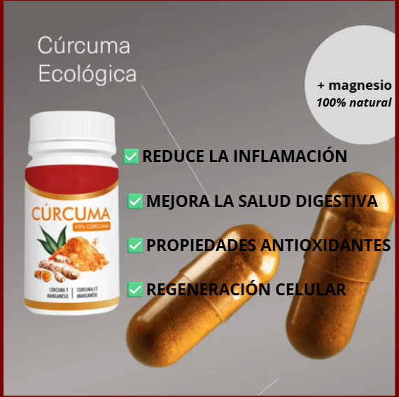 ¡ Derrite la Grasa Abdominal en 10 días! CURCUMA 95%  100% Natural